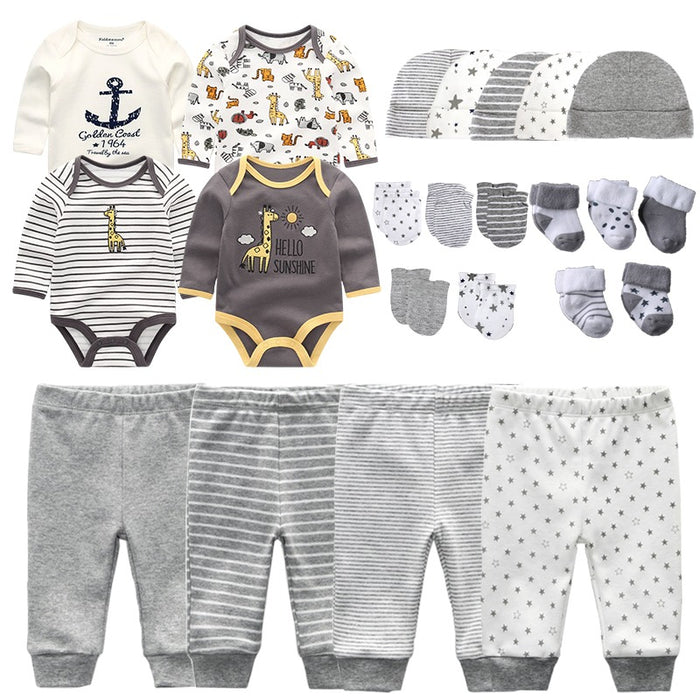 23 Pcs Newborn Bodysuits Clothes Set