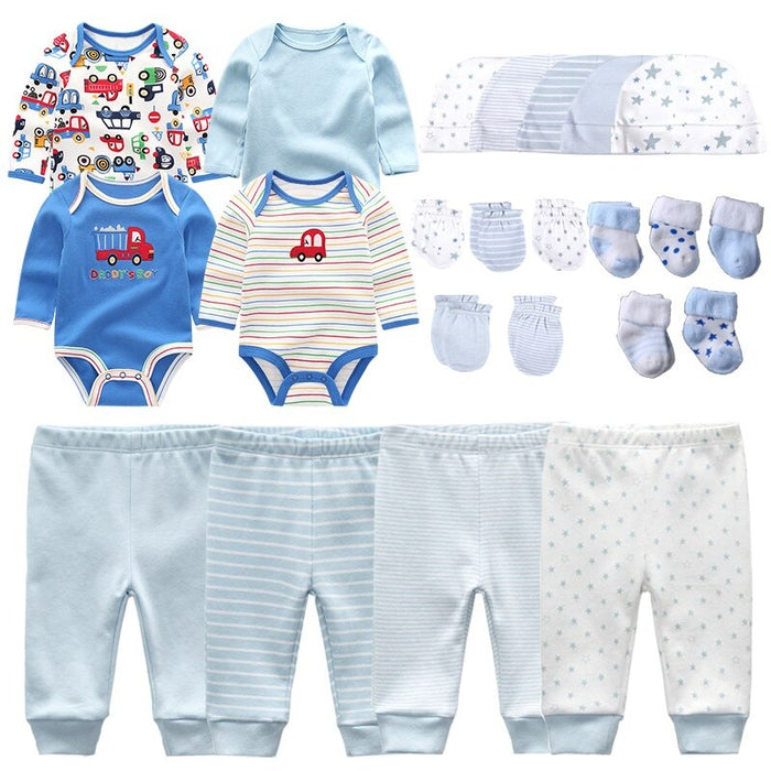 23 Pcs Newborn Bodysuits Clothes Set