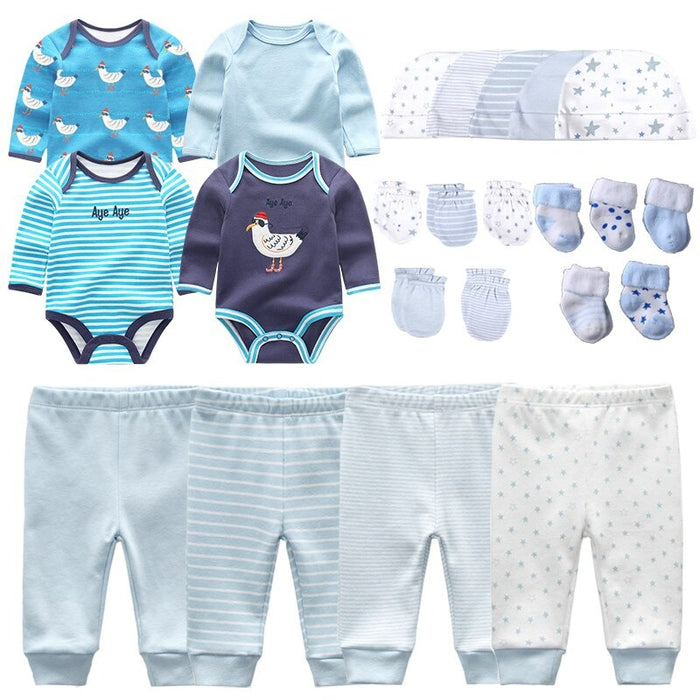 23 Pcs Newborn Bodysuits Clothes Set