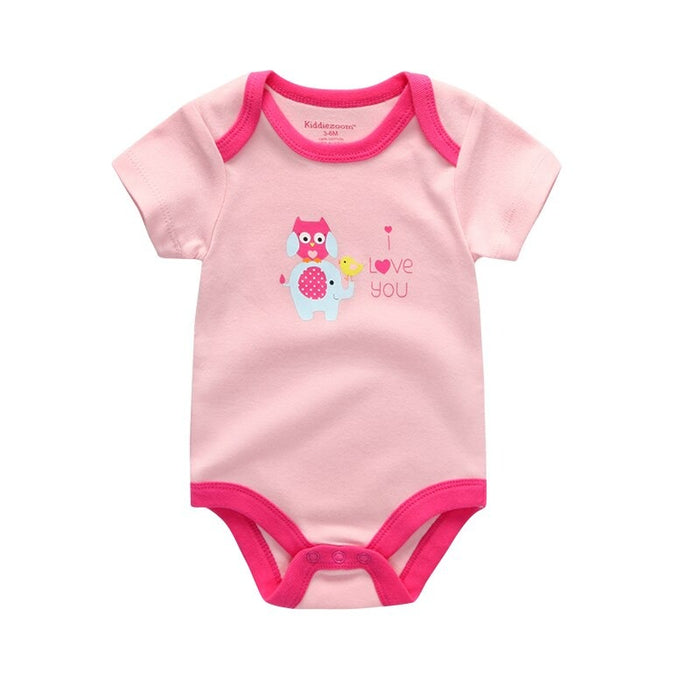 1 Pc Printed Cotton Romper For Babies