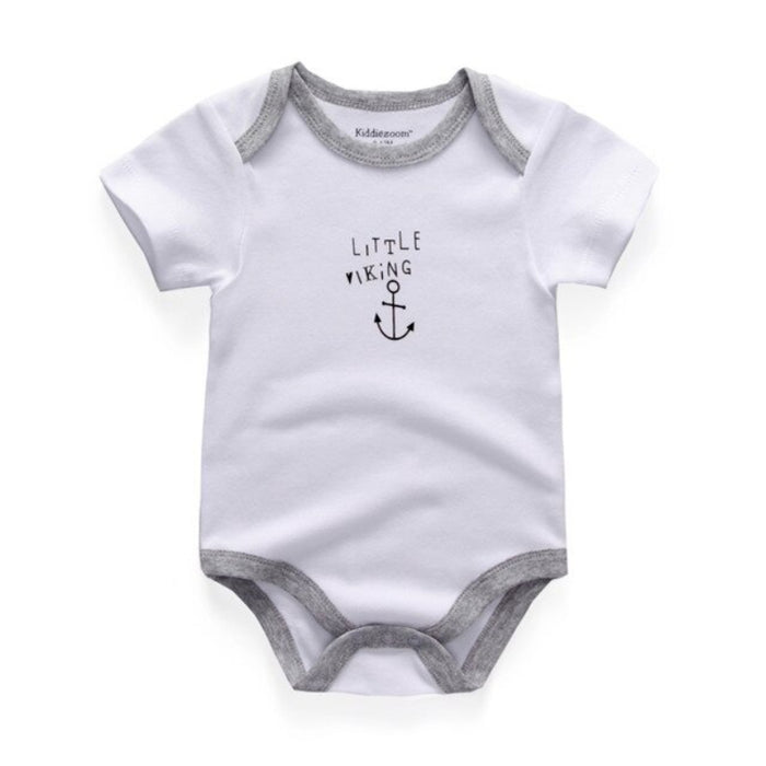 1 Pc Printed Cotton Romper For Babies