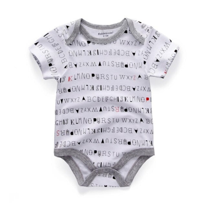 1 Pc Printed Cotton Romper For Babies