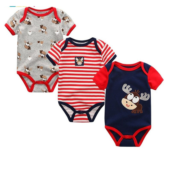 3-Pieces Summer Cartoon Clothes Suit