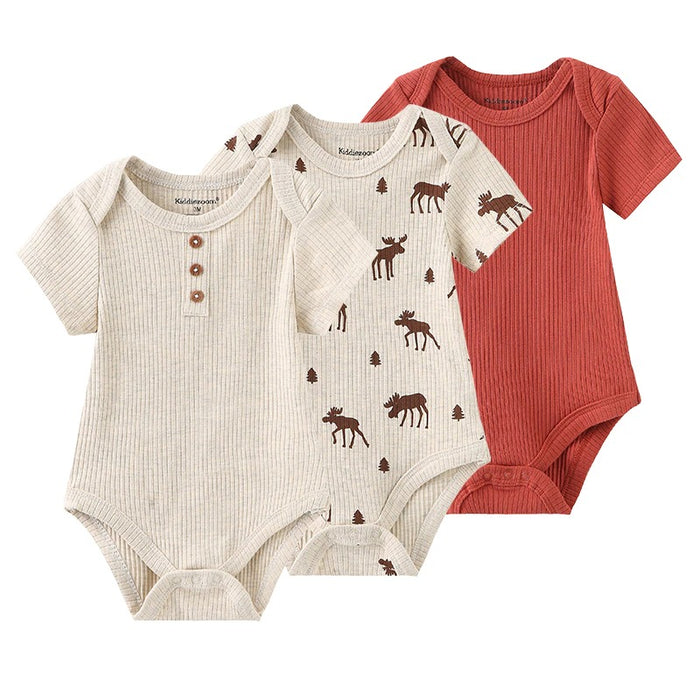 100% Cotton Baby Boy Bodysuits