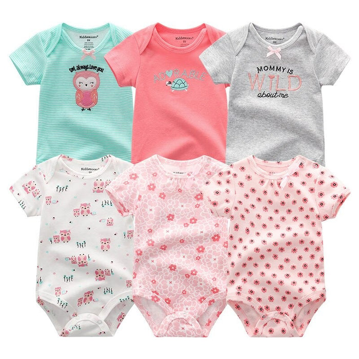 6Pcs Summer Toddler Babysuits