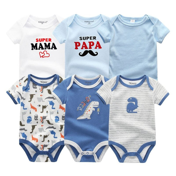 6Pcs Summer Toddler Babysuits