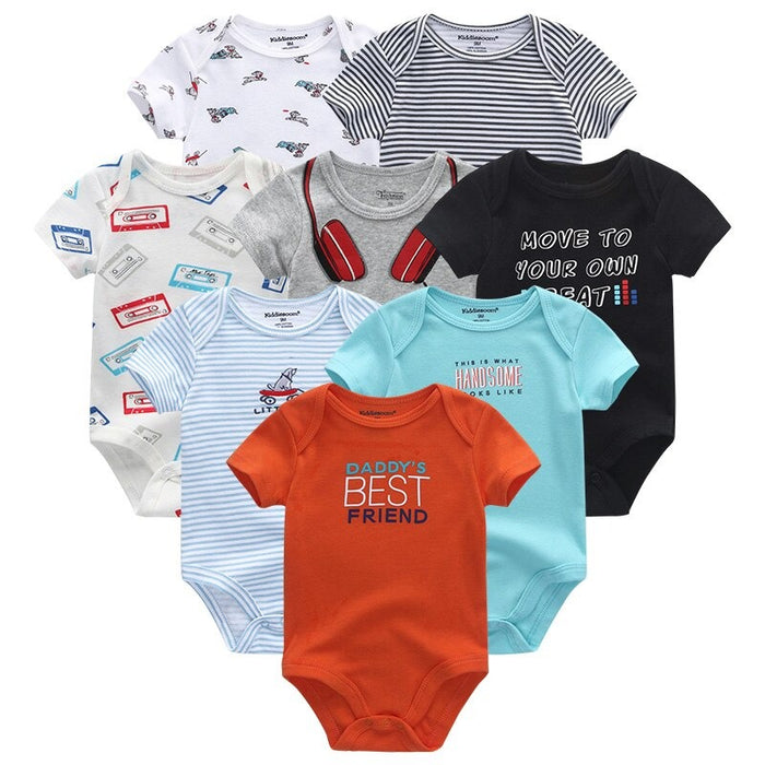 8pcs Newborn Baby Boy Babysuits