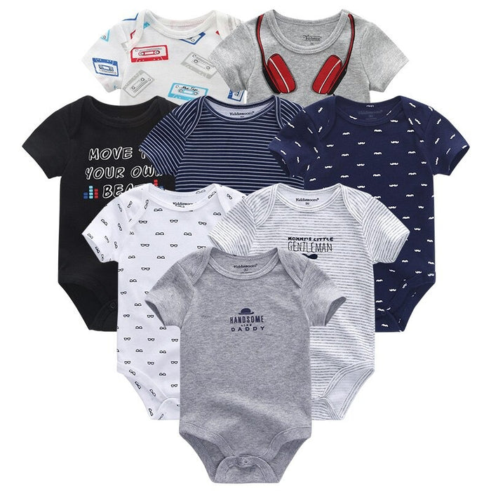 8pcs Newborn Baby Boy Babysuits