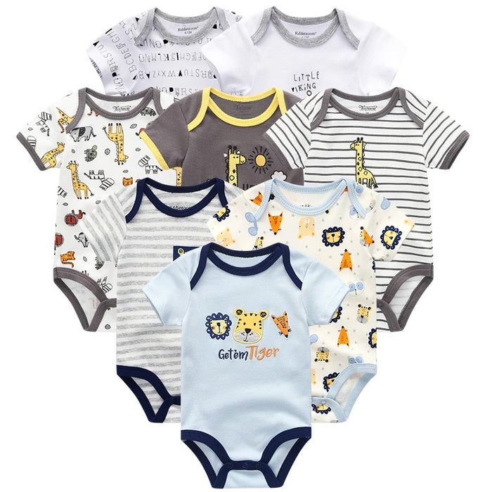 8pcs Newborn Baby Boy Babysuits