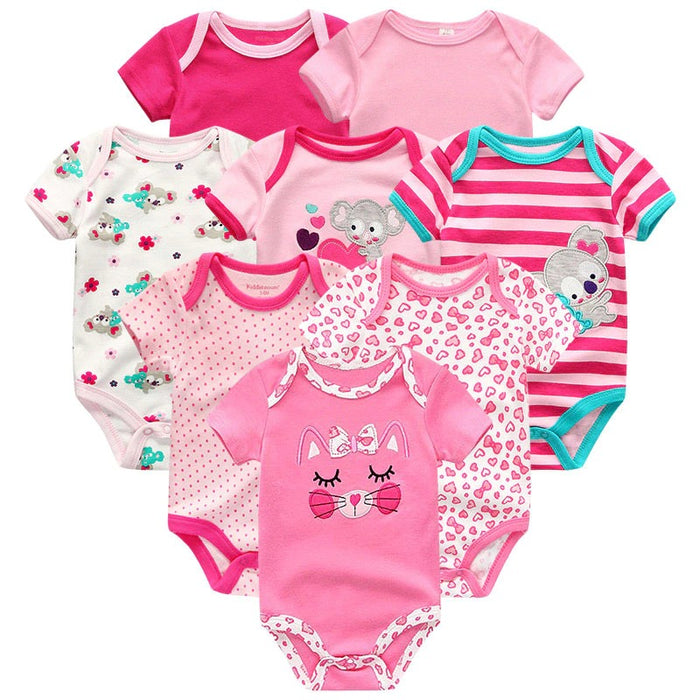 8pcs Newborn Baby Boy Babysuits