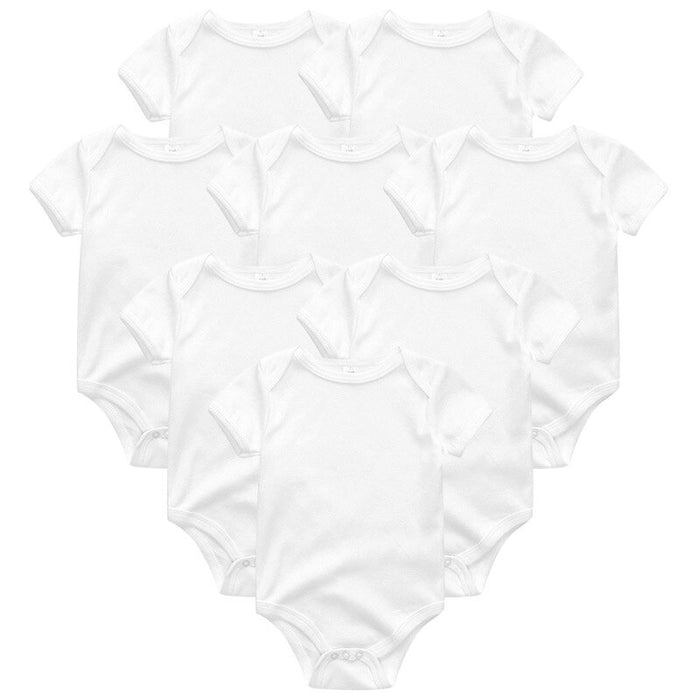 8Pcs Short Sleeve Infant Bodysuit Set