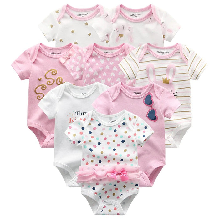 8pcs Newborn Jumpsuits