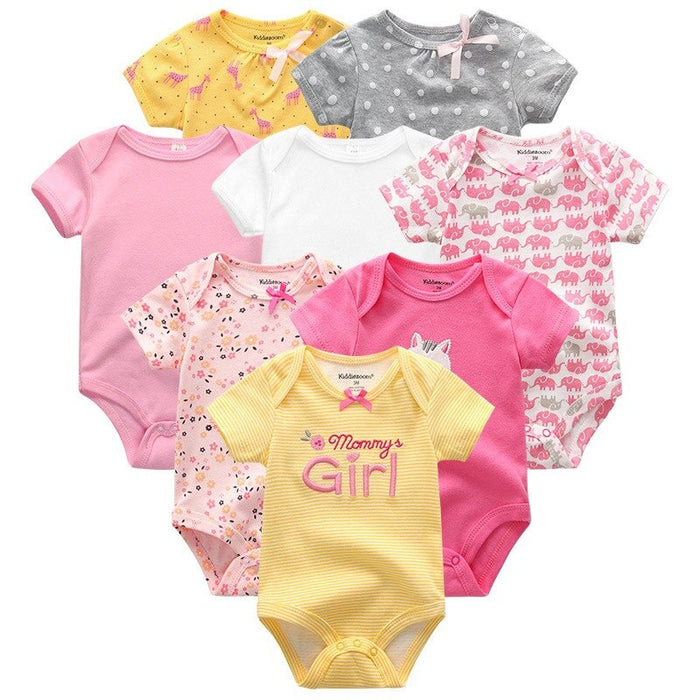 8pcs Newborn Jumpsuits