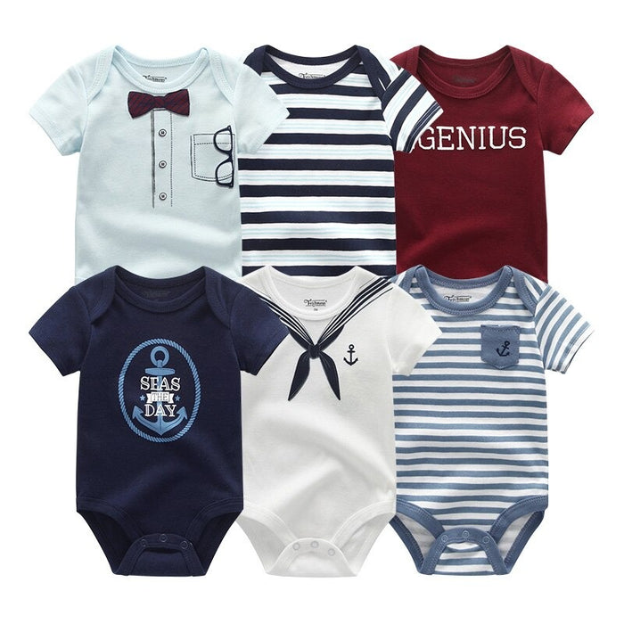 6Pcs Summer Toddler Babysuits