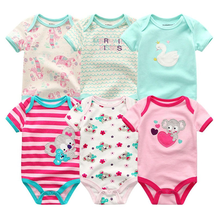 6Pcs Summer Toddler Babysuits