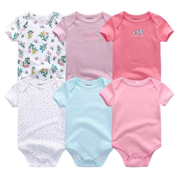 6Pcs Summer Toddler Babysuits