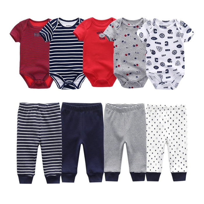 Unisex Baby Cotton Bodysuit Pack Of 4