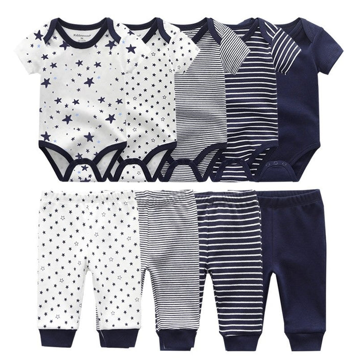 Unisex Baby Cotton Bodysuit Pack Of 4