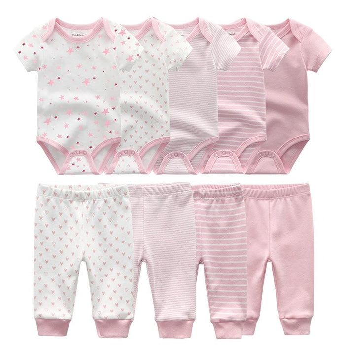 Unisex Baby Cotton Bodysuit Pack Of 4