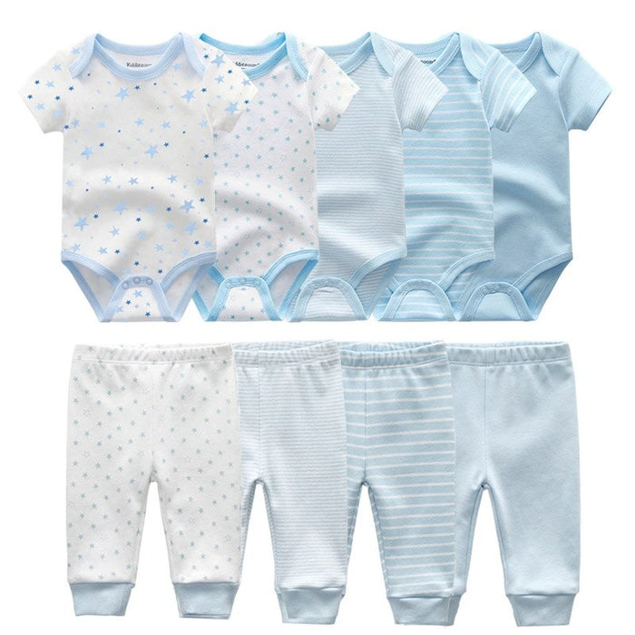 Unisex Baby Cotton Bodysuit Pack Of 4