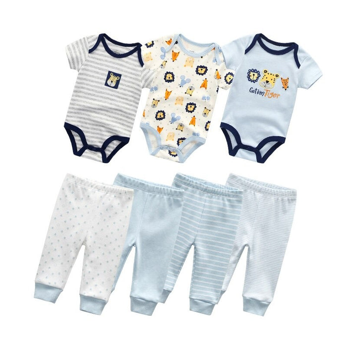 Pack Of 3 Unisex Baby Cotton Bodysuit