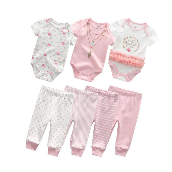 Pack Of 3 Unisex Baby Cotton Bodysuit