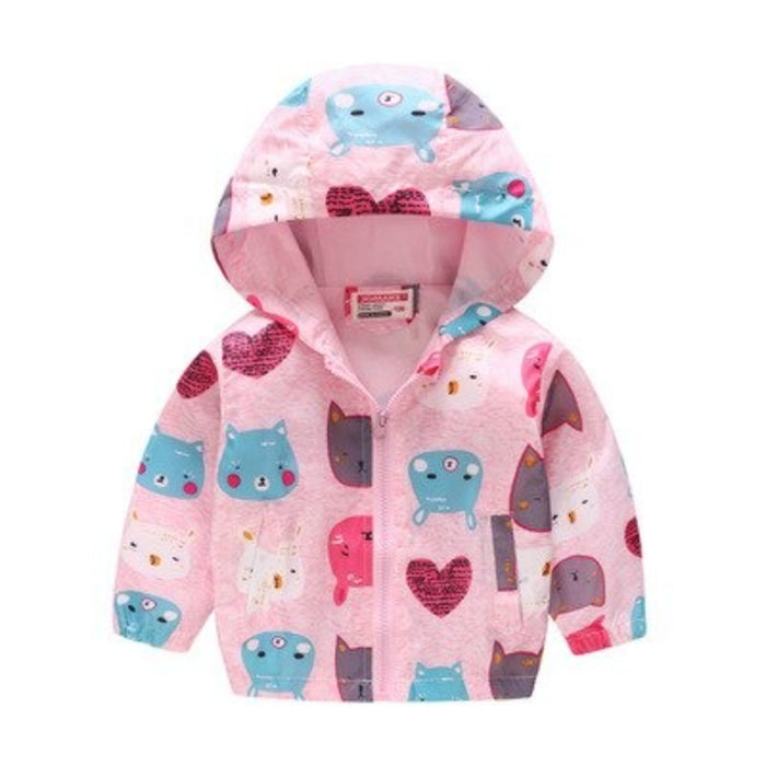 Unisex Animals Printed Coat