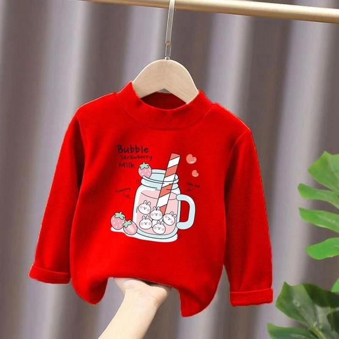 Winter Half-high T-Shirt For Girls