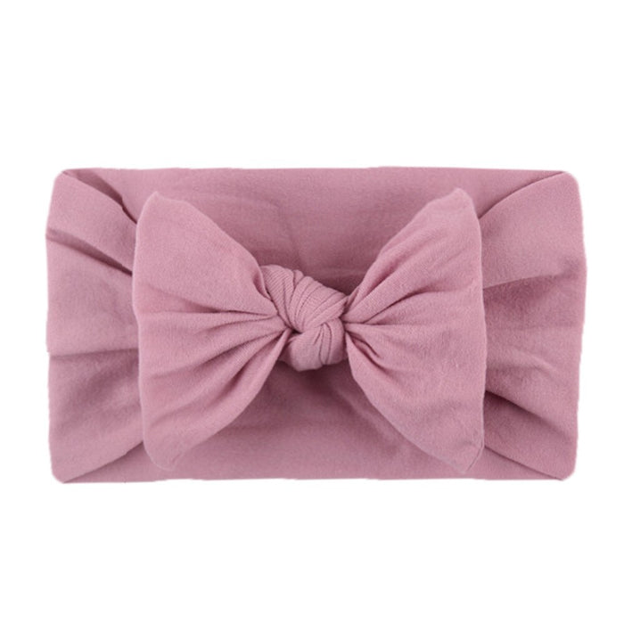 27 Piece Of Solid Color Bow Headband For Girls