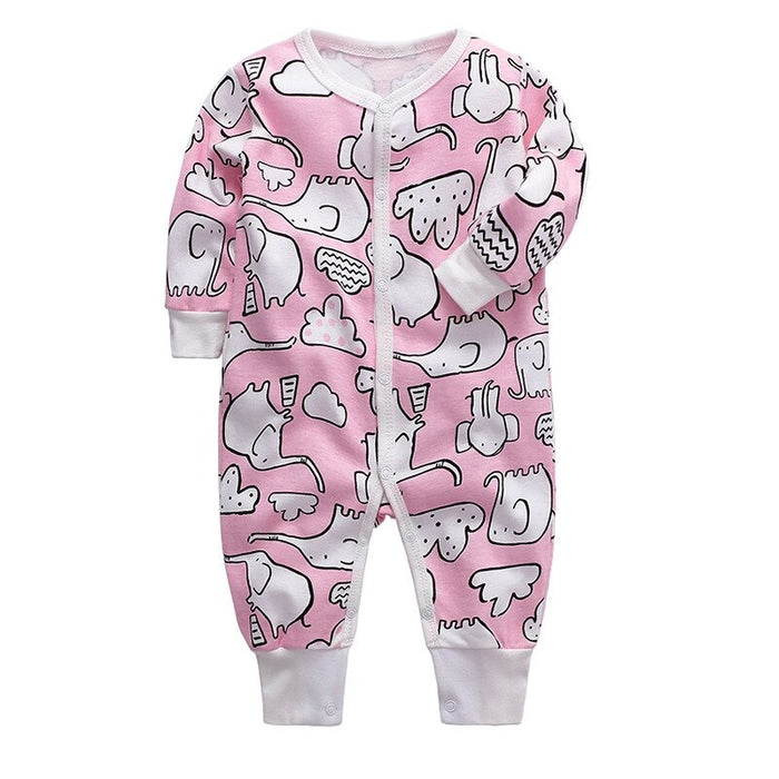 1 Pc Full Sleeves Sleeper Romper For Babies