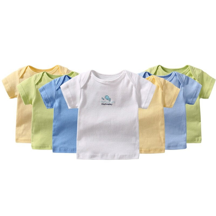 7Pcs Newborn Summer T-Shirt Set