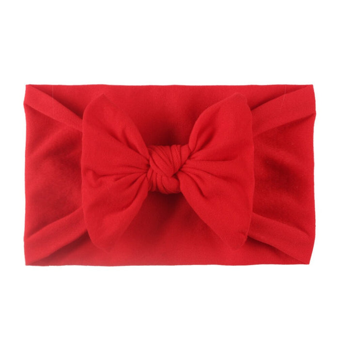 27 Piece Of Solid Color Bow Headband For Girls