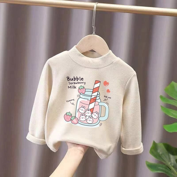 Winter Half-high T-Shirt For Girls