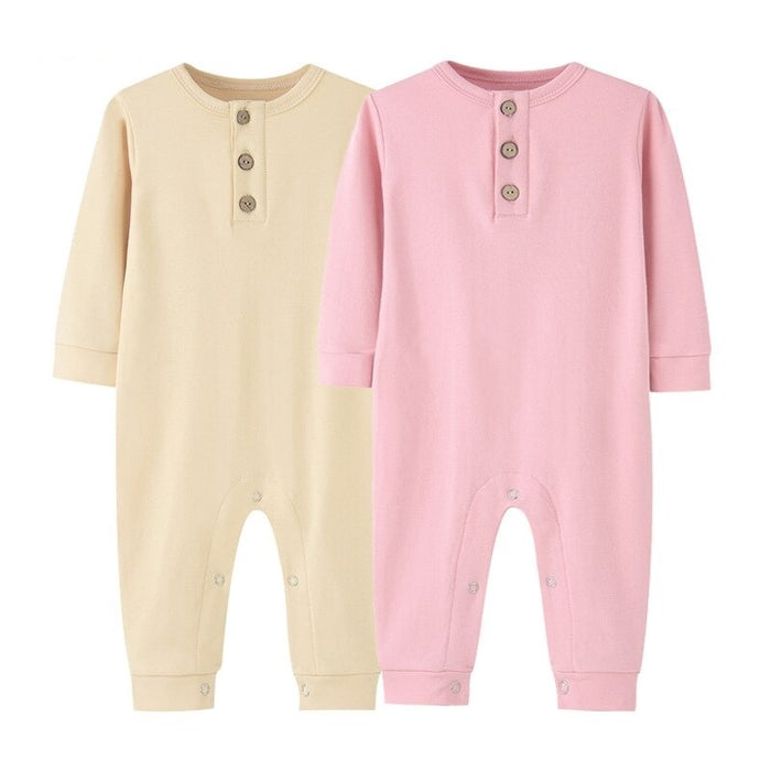 2-Pieces Baby Fall Clothes Solid Color Romper