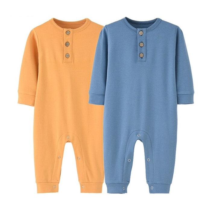 2-Pieces Baby Fall Clothes Solid Color Romper