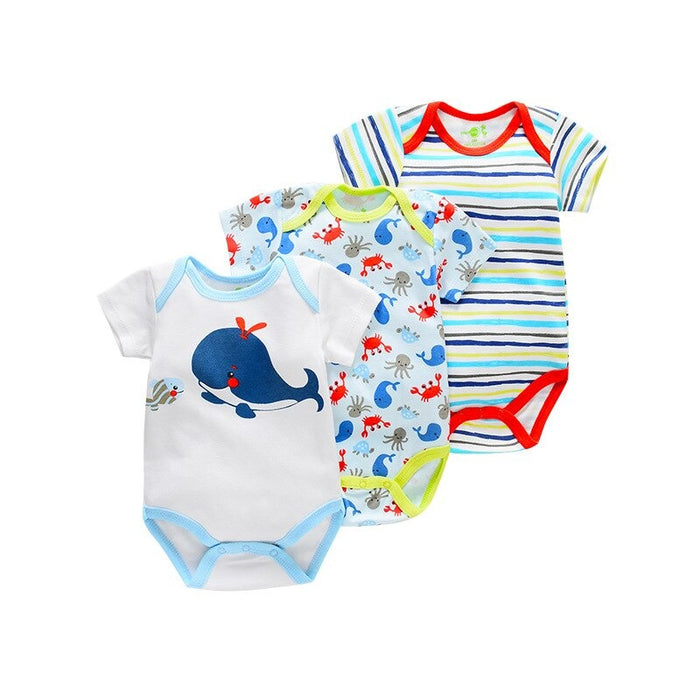 Newborn Baby 3Pcs Bodysuits Set