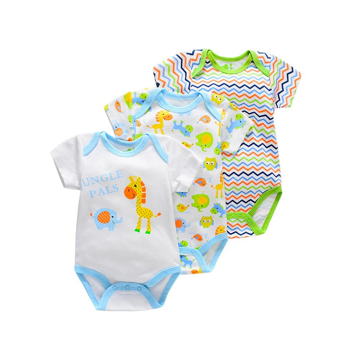 Newborn Baby 3Pcs Bodysuits Set