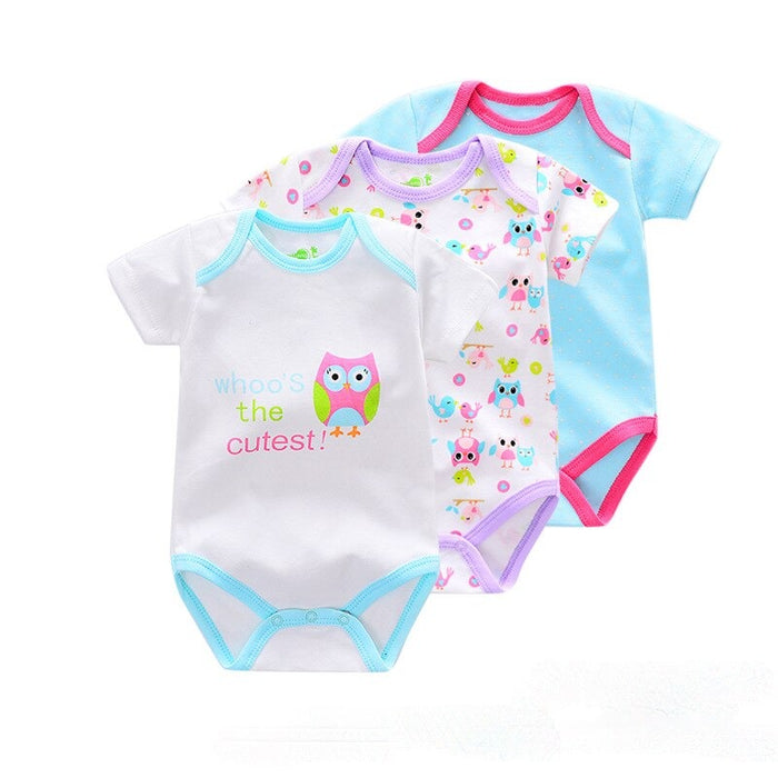 Newborn Baby 3Pcs Bodysuits Set