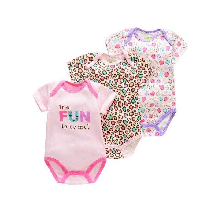 Newborn Baby 3Pcs Bodysuits Set