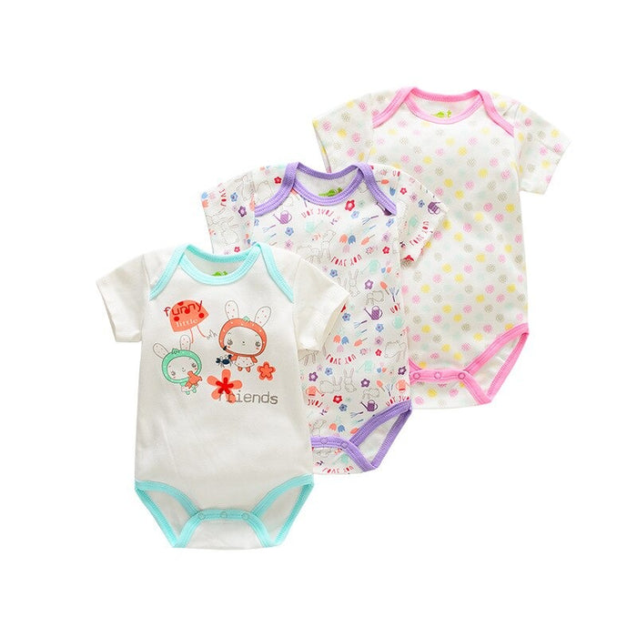 Newborn Baby 3Pcs Bodysuits Set