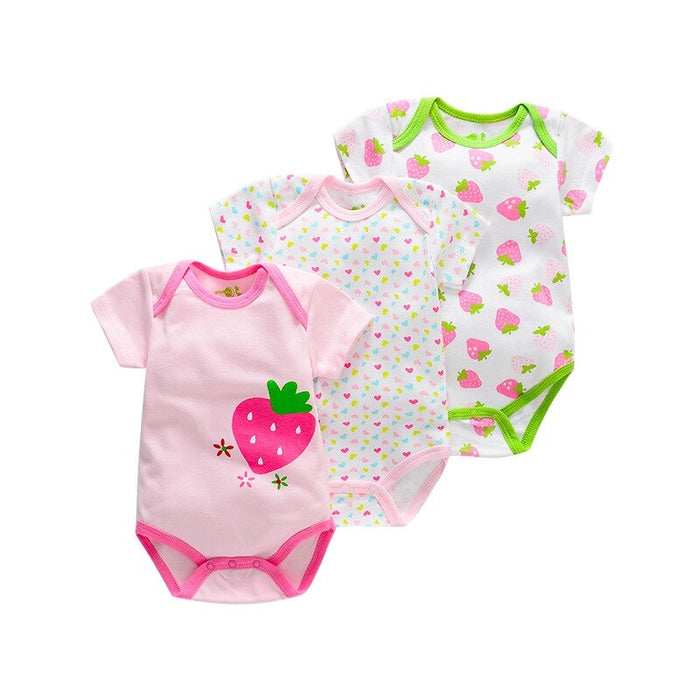 Newborn Baby 3Pcs Bodysuits Set