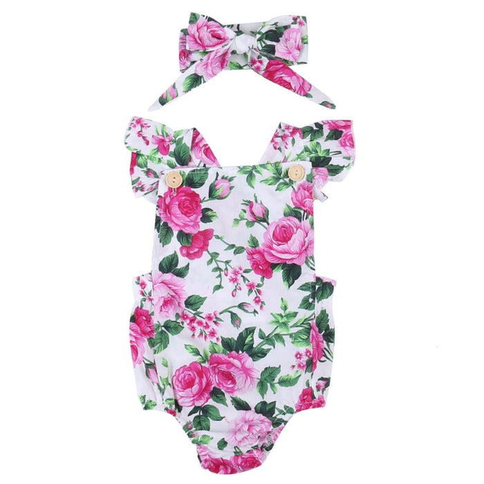 Cute Baby Girls 2 Piece Romper