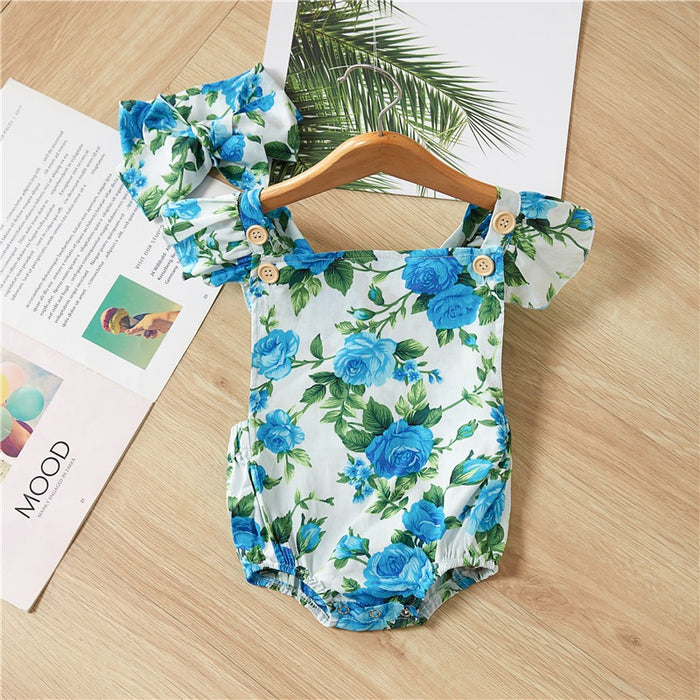 Cute Baby Girls 2 Piece Romper