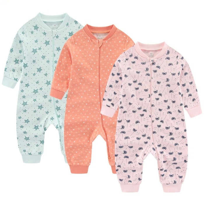 Toddlers Cotton Romper 3 Pcs Set