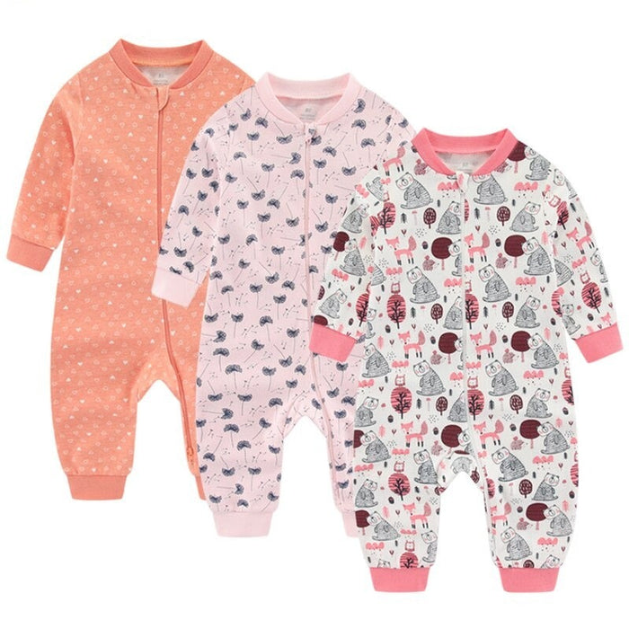 Toddlers Cotton Romper 3 Pcs Set