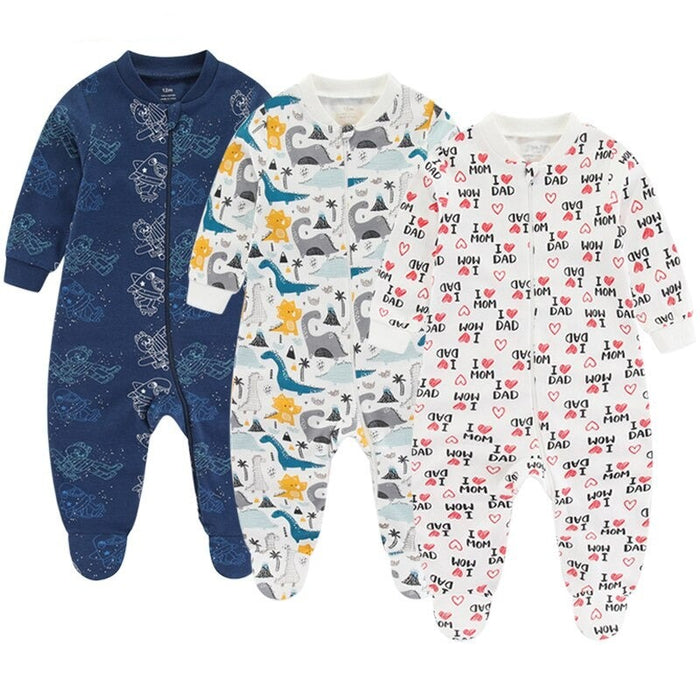 Toddlers Cotton Romper 3 Pcs Set