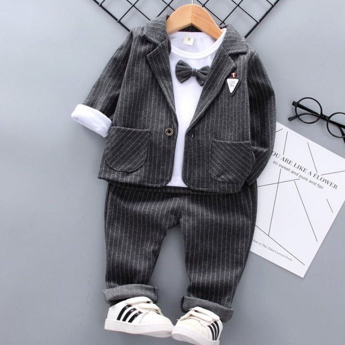 Autumn Small Suit with Bowtie for Baby Boys