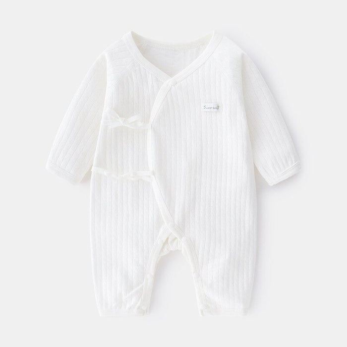 V-Neck Casual Cotton Jumpsuit For Babies