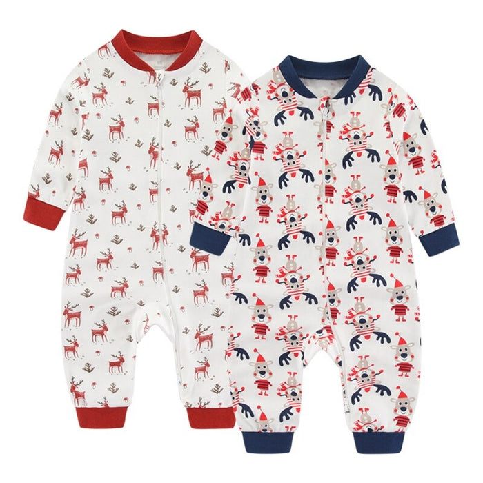 Long Sleeve Printed Cotton Baby Bodysuit