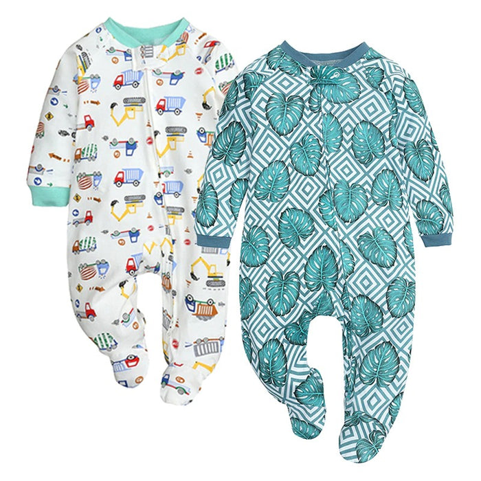 Comfortable Unisex Baby Rompers 2Pcs